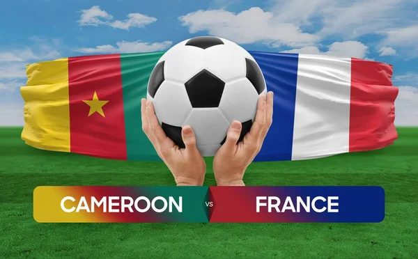 stock image Cameroon vs France national teams soccer football match competition concept.