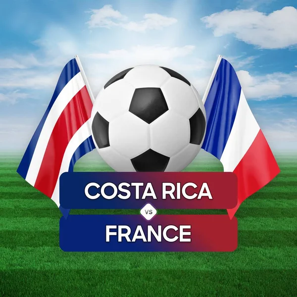 Stock image Costa Rica vs France national teams soccer football match competition concept.