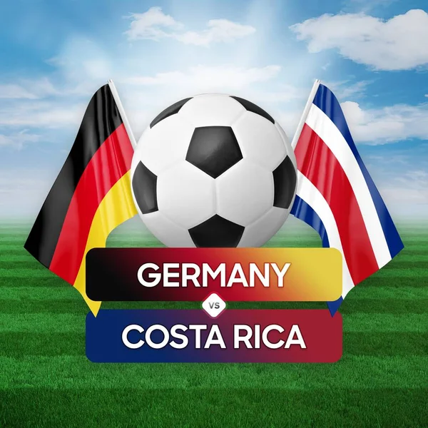 Germany vs Costa Rica national teams soccer football match competition concept.