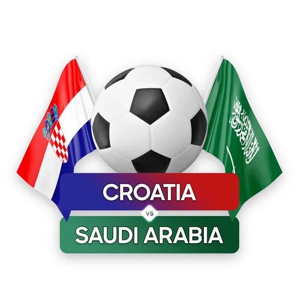 Fußball Länderspiel Kroatien Saudi Arabien — Stockfoto