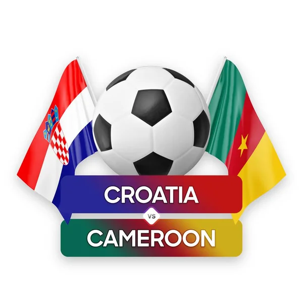 Croazia Camerun Squadre Nazionali Calcio Partita Calcio Concetto Competizione — Foto Stock