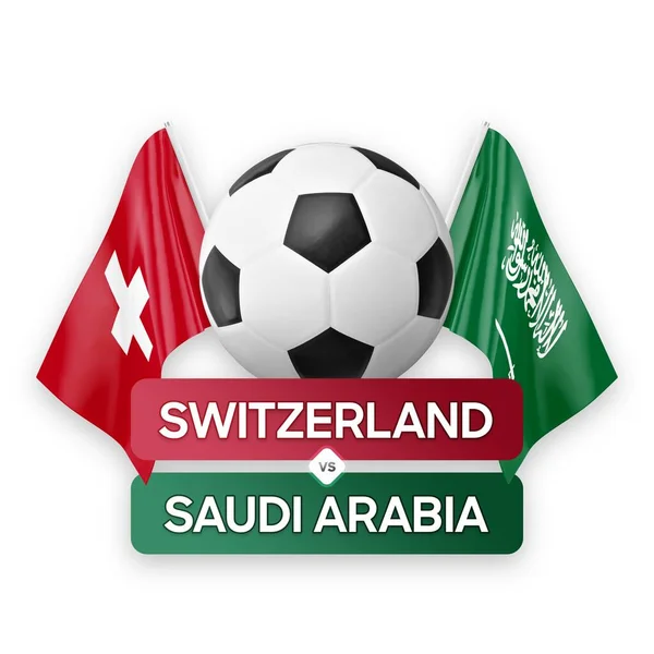 Fußball Länderspiel Schweiz Gegen Saudi Arabien — Stockfoto