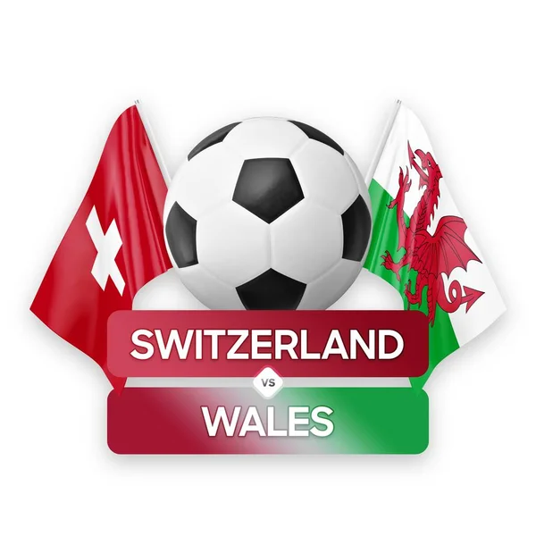 스위스 대축구 컨셉트 — 스톡 사진