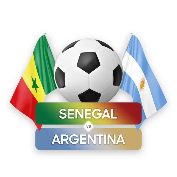 Senegal Argentina Selecciones Nacionales Fútbol Concepto Competición Partidos —  Fotos de Stock