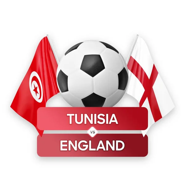 stock image Tunisia vs England national teams soccer football match competition concept.