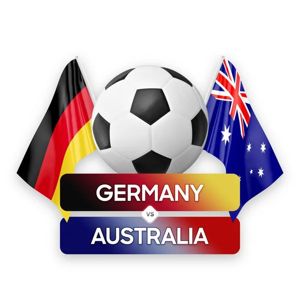 stock image Germany vs Australia national teams soccer football match competition concept.