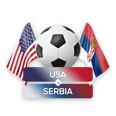 ABD, Senegal milli takımlarına karşı futbol müsabakası konsepti.