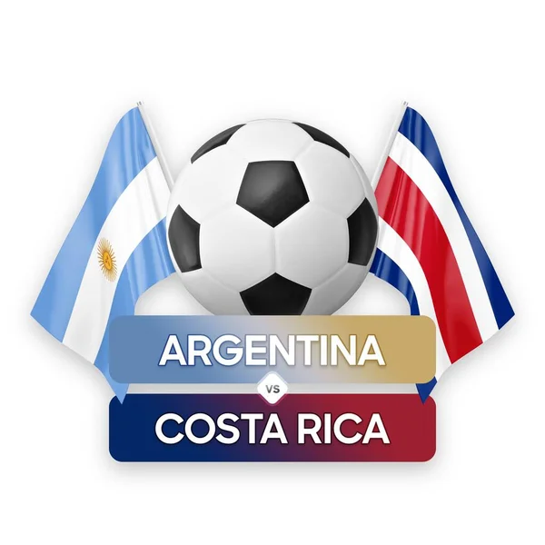 Argentina Costa Rica National Teams Soccer Football Match Competition Concept — Stock Photo, Image