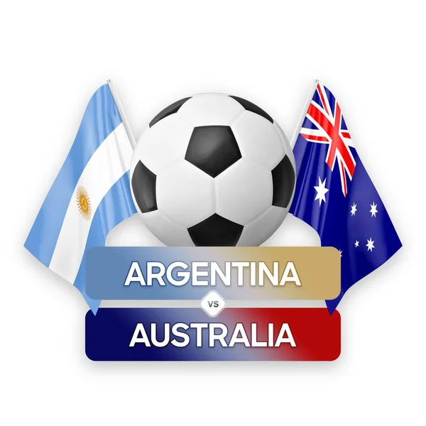 Argentina Australia Selecciones Nacionales Fútbol Concepto Competición Partidos — Foto de Stock