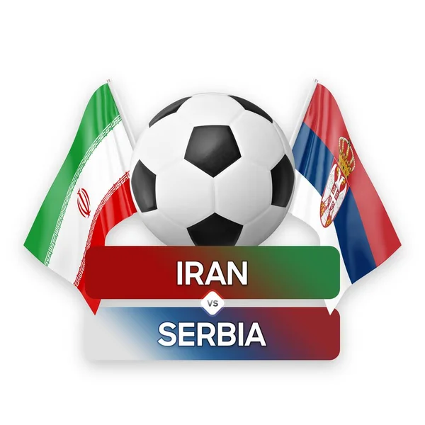 Iran vs Senegal national teams soccer football match competition concept.