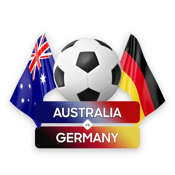 Austrália Alemanha Seleções Nacionais Futebol Conceito Competição Futebol — Fotografia de Stock