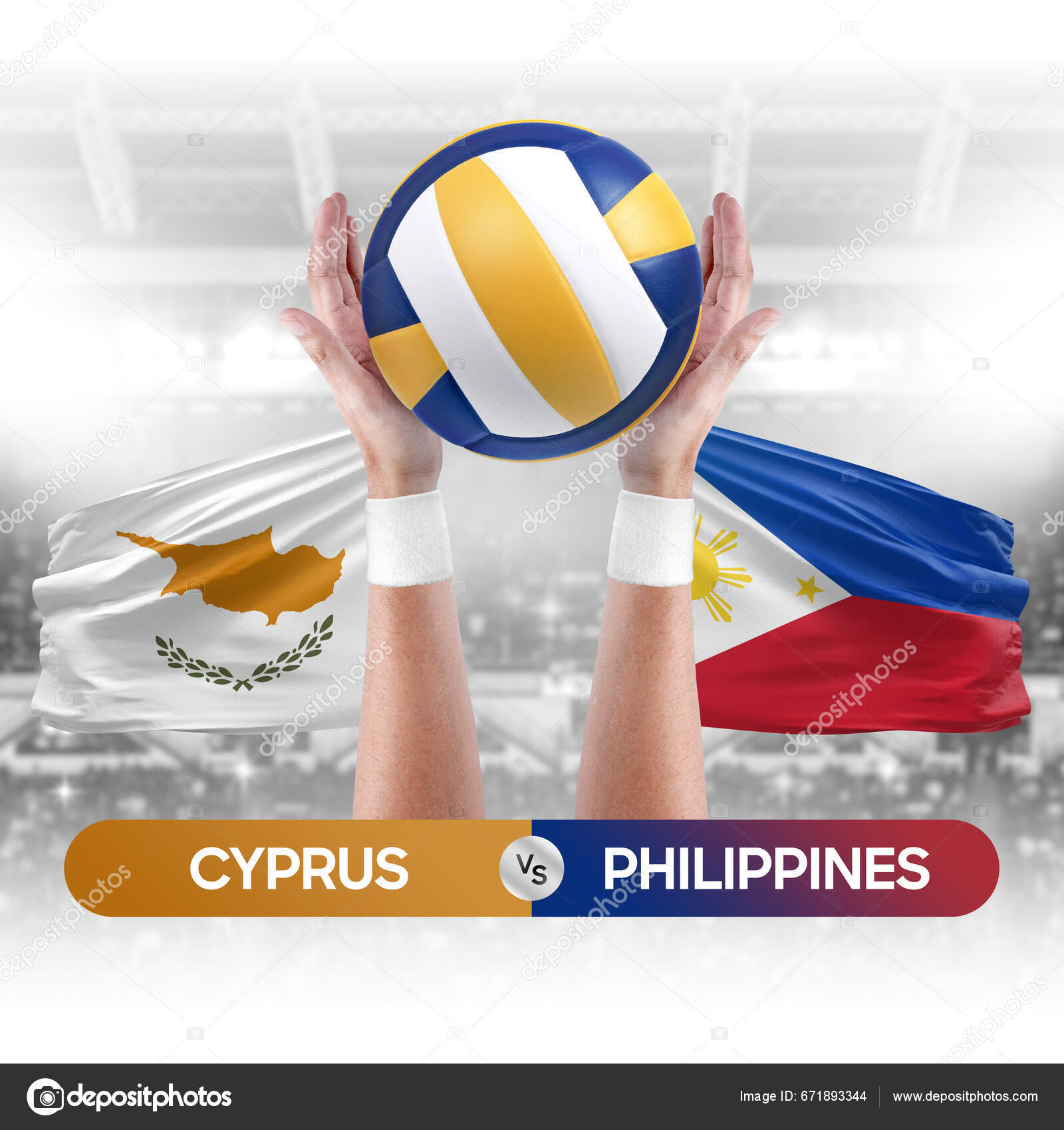 Cyprus Philippines National Teams Volleyball Volley Ball Match