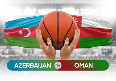 Azerbaycan, Umman 'a karşı milli basketbol takımları basketbol maçı kupası konsepti