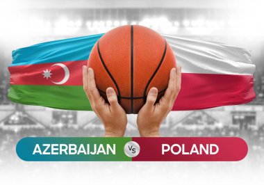 Azerbaycan, Polonya 'ya karşı milli basketbol takımları basketbol maçı kupası konsepti