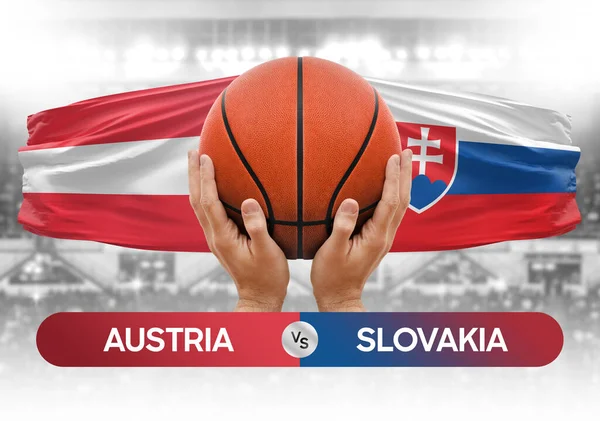 Avusturya, Slovakya Millî Basketbol Takımı 'na karşı Basketbol Kupası konsepti