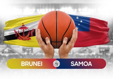 Brunei, Samoa Millî Basketbol Takımı 'na karşı Basketbol Maçı Kupası konsepti