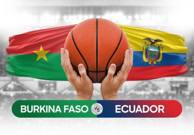 Burkina Faso, Ekvador Millî Basketbol Takımı 'na karşı Basketbol Topu Yarışması Kupası konsepti