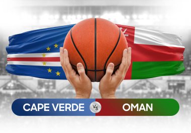 Cape Verde, Umman 'a karşı milli basketbol takımları basketbol topu yarışma kupası konsepti