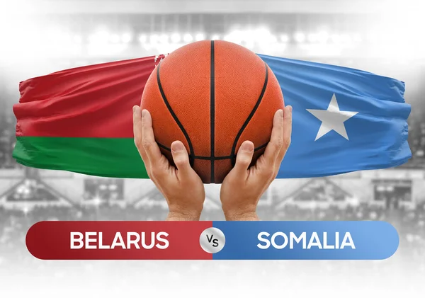 Beyaz Rusya, Somali milli basketbol takımlarına karşı basketbol topu yarışma kupası konsepti