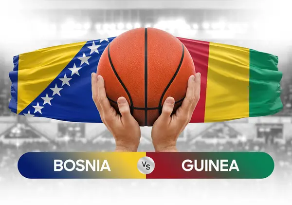Bosna, Gine Milli Basketbol Takımı 'na karşı Basketbol Şampiyonası konsepti