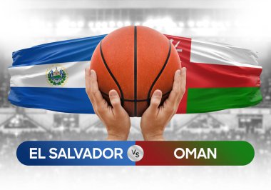 El Salvador, Umman 'a karşı milli basketbol takımları basketbol maçı kupası konsepti