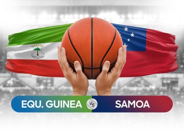 Ekvator Ginesi, Samoa Millî Basketbol Takımı 'na karşı Basketbol Topu Yarışması Kupası konsepti