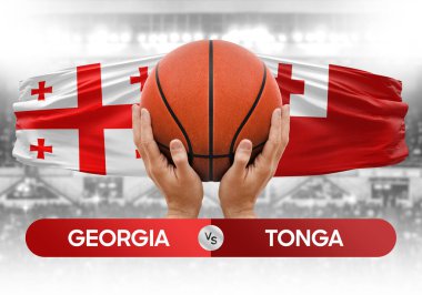 Georgia, Tonga Millî Basketbol Takımı 'na karşı Basketbol Kupası konsepti