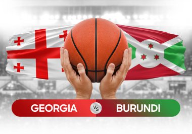 Georgia, Burundi Millî Basketbol Takımı 'na karşı Basketbol Turnuvası konsepti