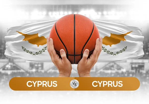 Cyprus vs Cyprus national basketball teams basket ball match competition cup concept image
