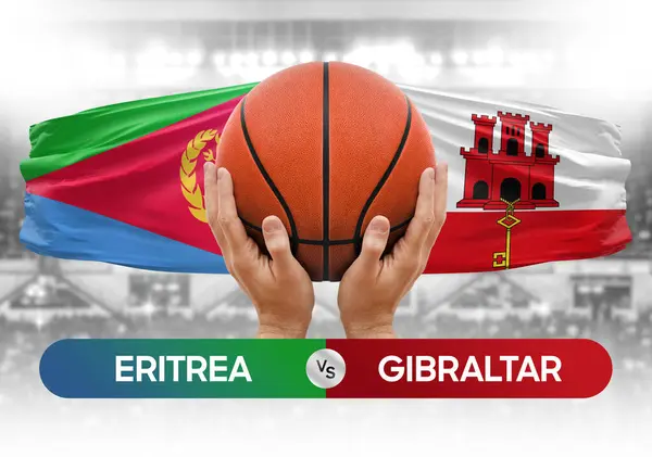 Eritrea, Cebelitarık 'a karşı milli basketbol takımları basketbol topu yarışma kupası konsepti