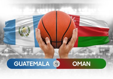 Guatemala, Umman 'a karşı milli basketbol takımları basketbol maçı kupası konsepti