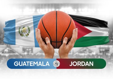 Guatemala, Jordan Millî Basketbol Takımı 'na karşı Basketbol Şampiyonluğu Kupası konsepti