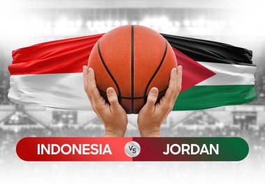 Endonezya, Jordan Millî Basketbol Takımı 'na karşı Basketbol Şampiyonluğu Kupası konsepti