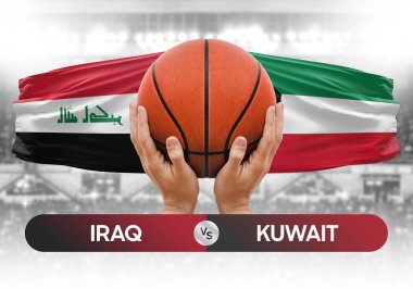 Irak Kuveyt 'e karşı milli basketbol takımları basketbol kupası konsepti