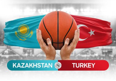 Kazakistan, Türkiye milli basketbol takımlarına karşı basketbol kupası konsepti imajı