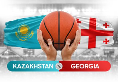 Kazakistan, Gürcistan milli basketbol takımlarına karşı basketbol kupası konsepti