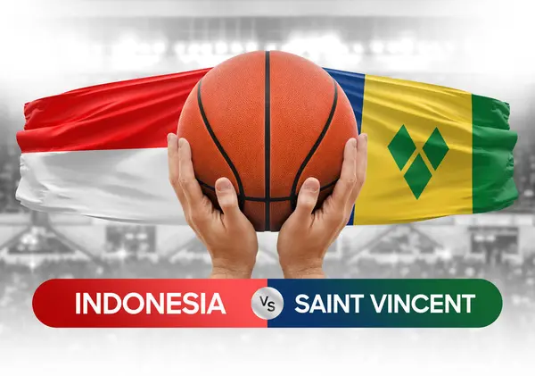 Endonezya, Saint Vincent Grenadines Ulusal Basketbol Takımı basketbol topu yarışma kupası imajı