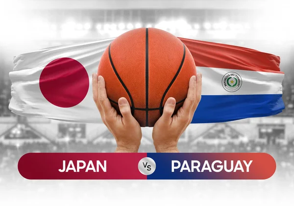 Japonya, Paraguay Millî Basketbol Takımı 'na karşı Basketbol Maçı Kupası konsepti