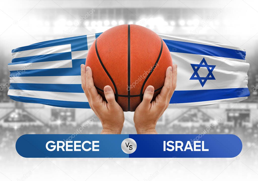 Grecia vs Israel equipos nacionales de baloncesto pelota partido