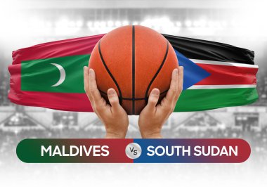 Maldivler, Güney Sudan milli basketbol takımlarına karşı basketbol topu yarışma kupası konsepti