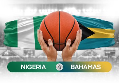 Nijerya, Bahamalar 'a karşı milli basketbol takımları basketbol topu yarışma kupası konsepti