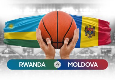 Ruanda, Moldova Millî Basketbol Takımı 'na karşı Basketbol Maçı Kupası konsepti