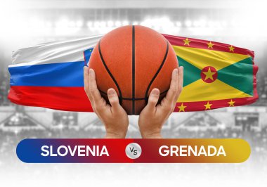 Slovenya, Grenada Millî Basketbol Takımı 'na karşı Basketbol Maçı Kupası konsepti