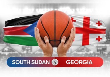 Güney Sudan, Gürcistan milli basketbol takımlarına karşı basketbol topu yarışma kupası imajı