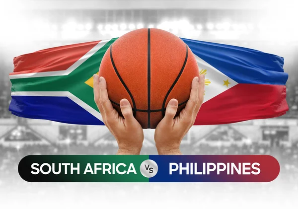 South Africa Philippines National Basketball Teams Basket Ball Match Competition — Stock Photo, Image