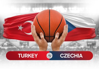 Türkiye, Çek milli basketbol takımlarına karşı basketbol kupası konsepti imajı