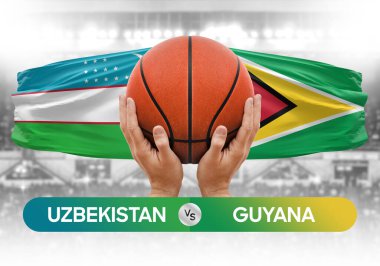 Özbekistan, Guyana Millî Basketbol Takımı 'na karşı Basketbol Maçı Kupası konsepti