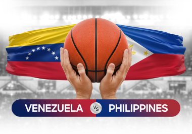 Venezuela, Filipinler 'e karşı milli basketbol takımları basketbol topu yarışma kupası konsepti