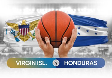 Virgin Adaları, Honduras 'a karşı milli basketbol takımları basketbol topu yarışma kupası konsepti