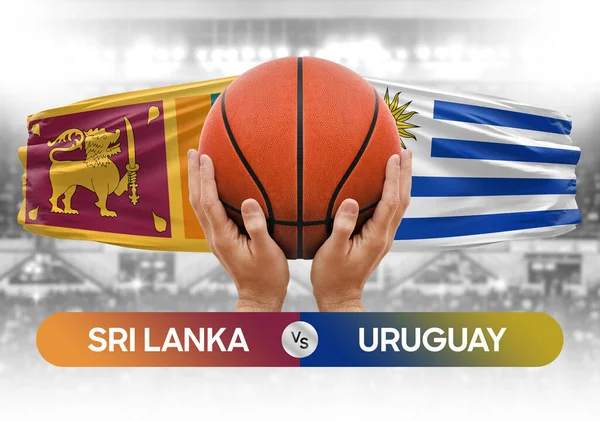 Sri Lanka vs Uruguay national basketball teams basket ball match competition cup concept image